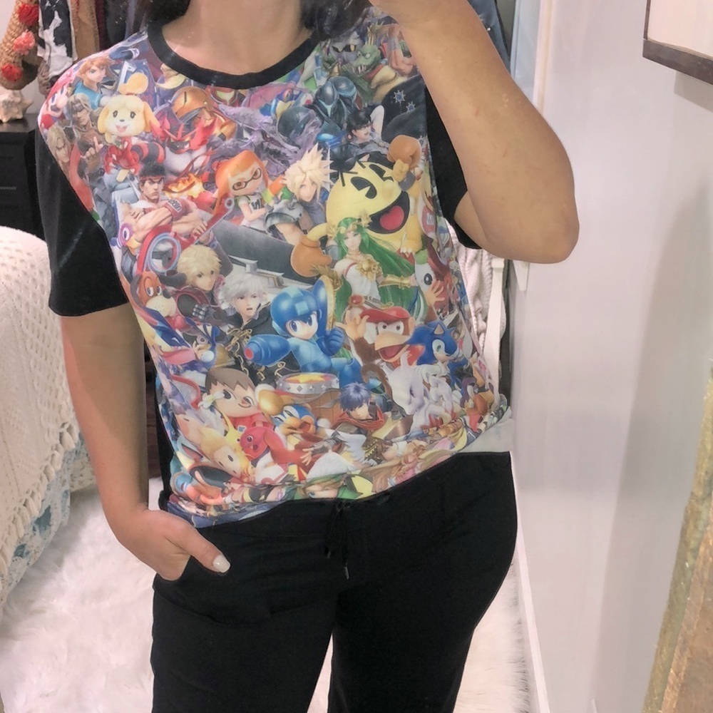 Super smash brothers size XLarge GameStop T-shirt